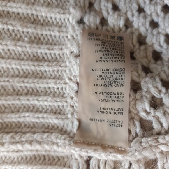 Women's Dex Open Knit Wool Blend Cardigan Size Medium - Picture 6 of 6